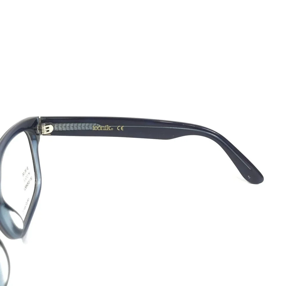 Iconik Eyeglasses Frames Cole C04 Blue Tortoise Cat Eye Full Rim 53-18-140